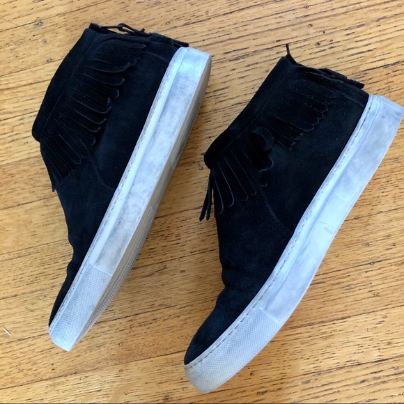 JOSHUA SANDERS SUEDE FRINGE SNEAKERS - Picture 5 of 6